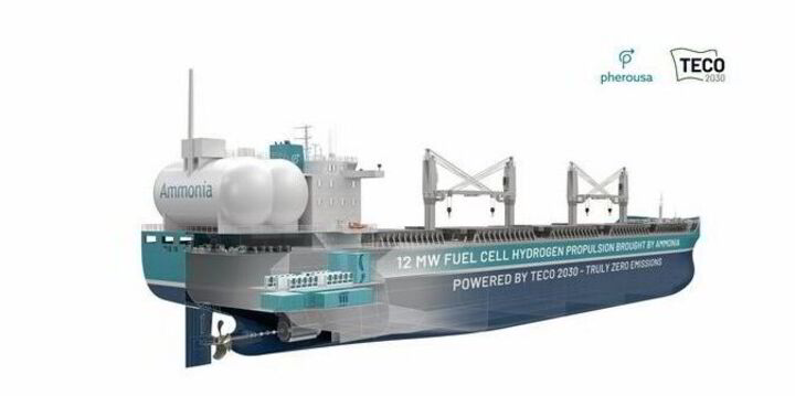 Pherousa's Innovative Ultramax Bulker Concept Advances Zero-Emission Shipping