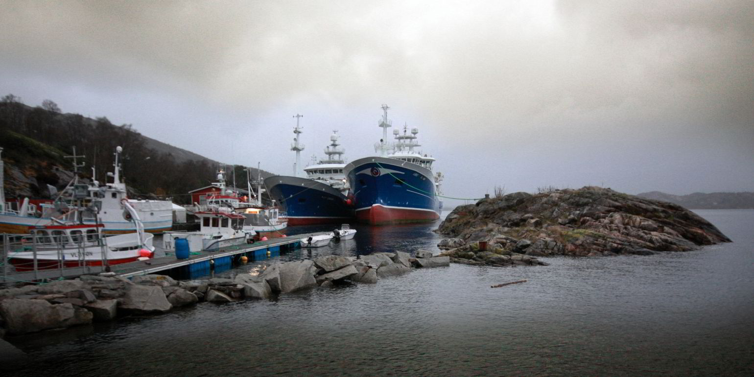 Her er «Libas» hjemme på Sotra. Den neste fiskebåten til Liegruppen ...