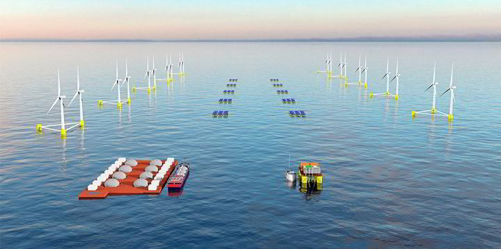 Acciona Leads Plan To Build Worlds First Floating Wind And Solar Hydrogen Complex Recharge 7137