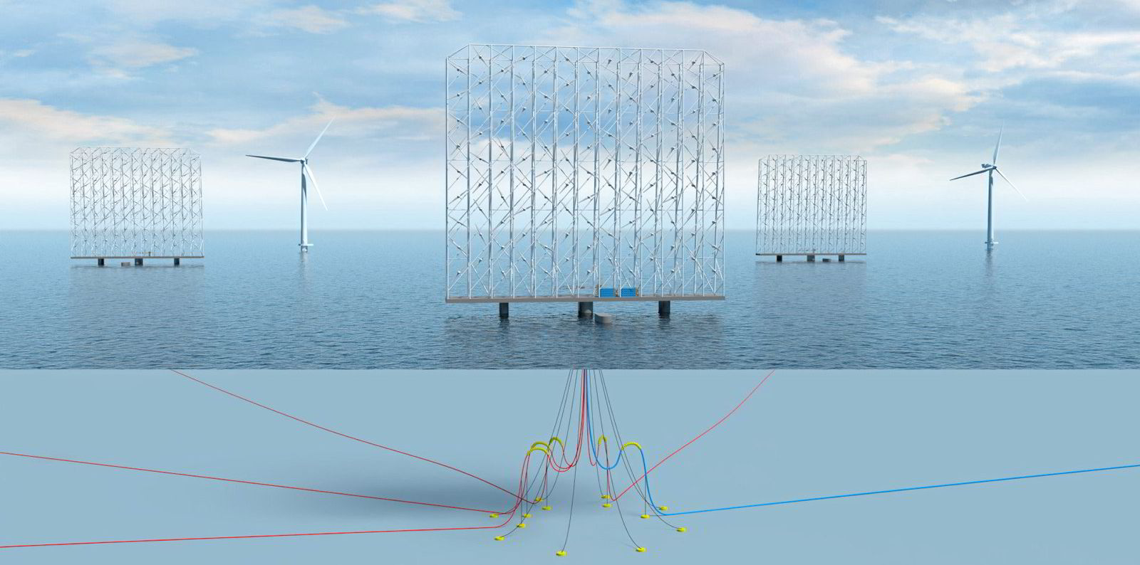 Norwegian startup's giant 117turbine floating wind design adds 1m to
