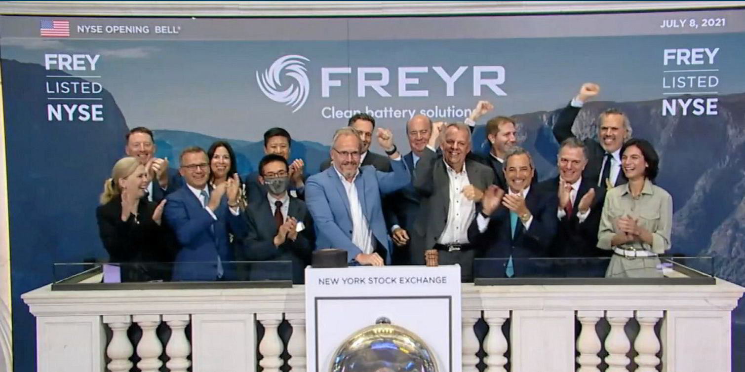 Freyr Battery er notert på New York Stock Exchange ...