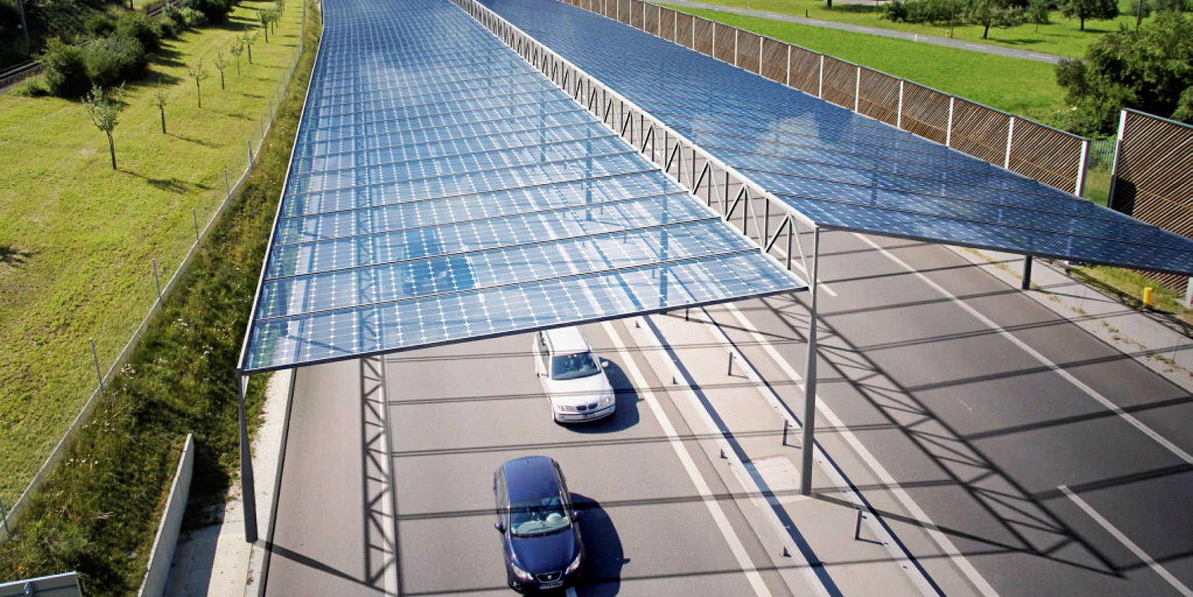 Solar Panel Covered Autobahn Could Speed German Energy Transition Recharge