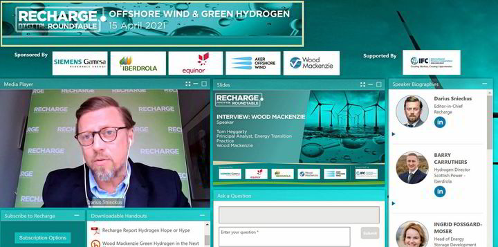 Offshore wind and hydrogen 'uniquely suited' – but scale and speed key: Recharge roundtable - Vimarsana News
