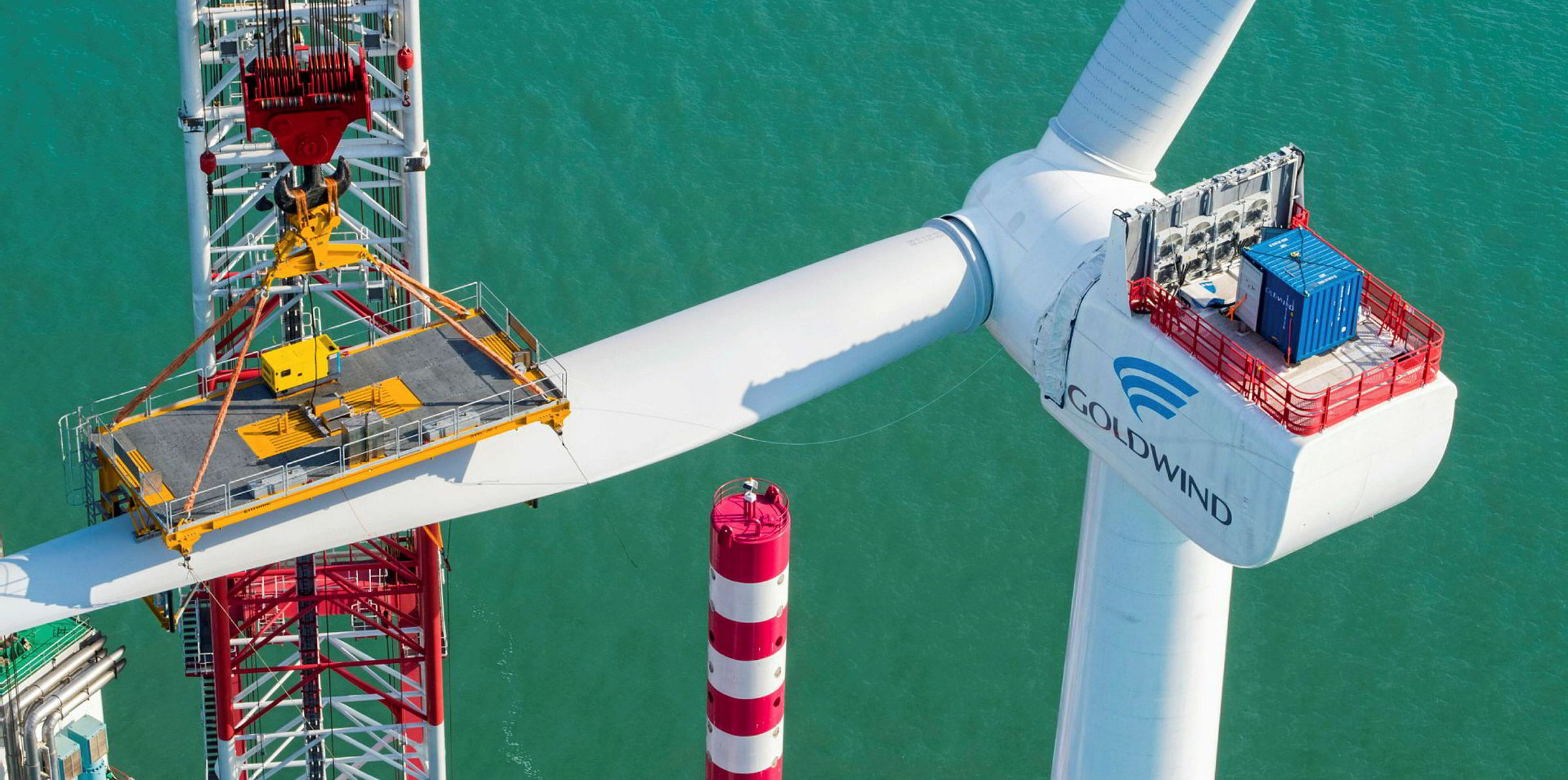 Chinas Largest Offshore Wind Turbine In Place As Goldwind 8mw Installed Recharge 0040