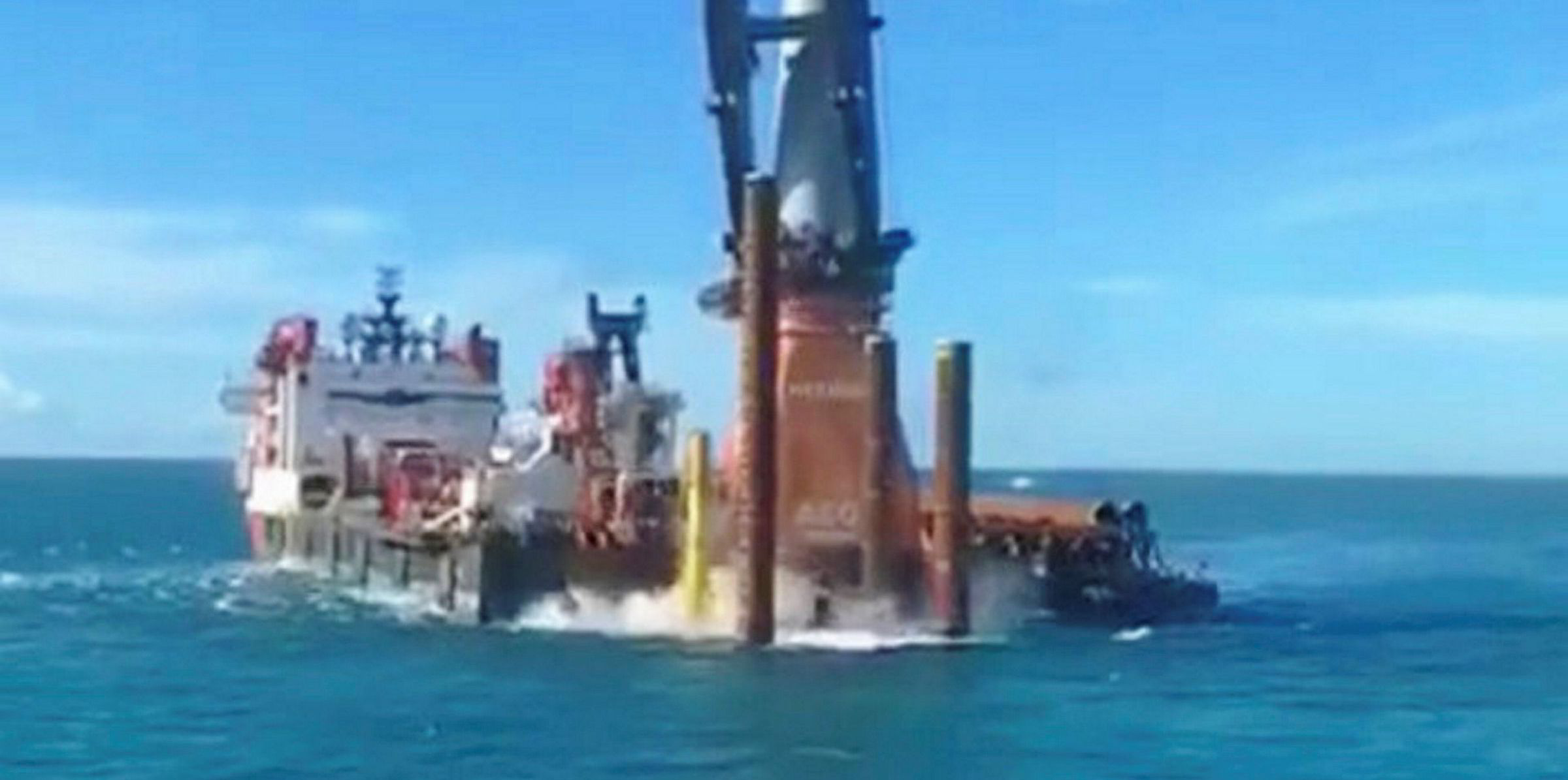 VIDEO: Accident on Heerema vessel off Taiwan halts wind farm ...