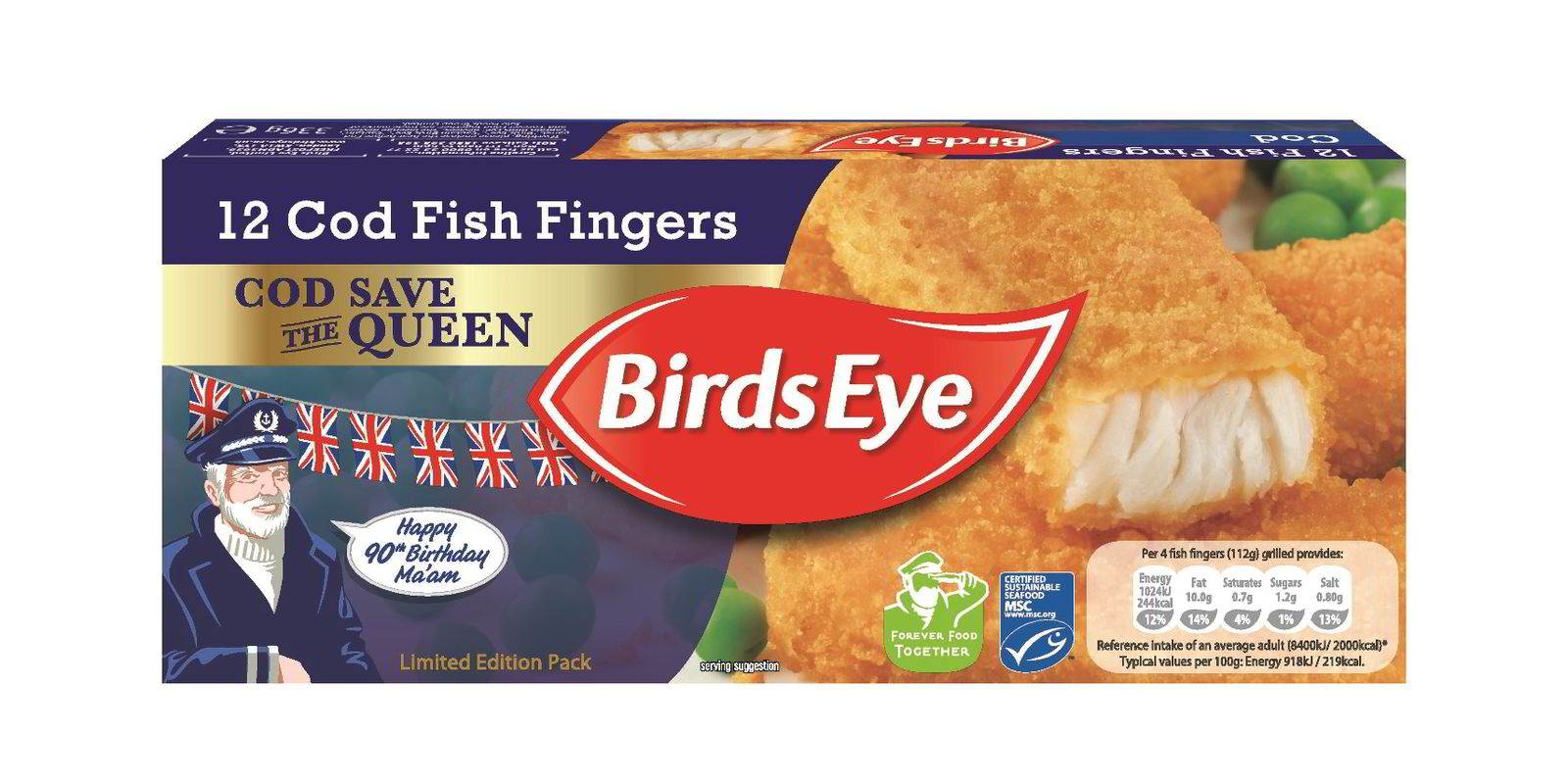 Birds Eye launches limited edition fish fingers to mark Queen's birthday