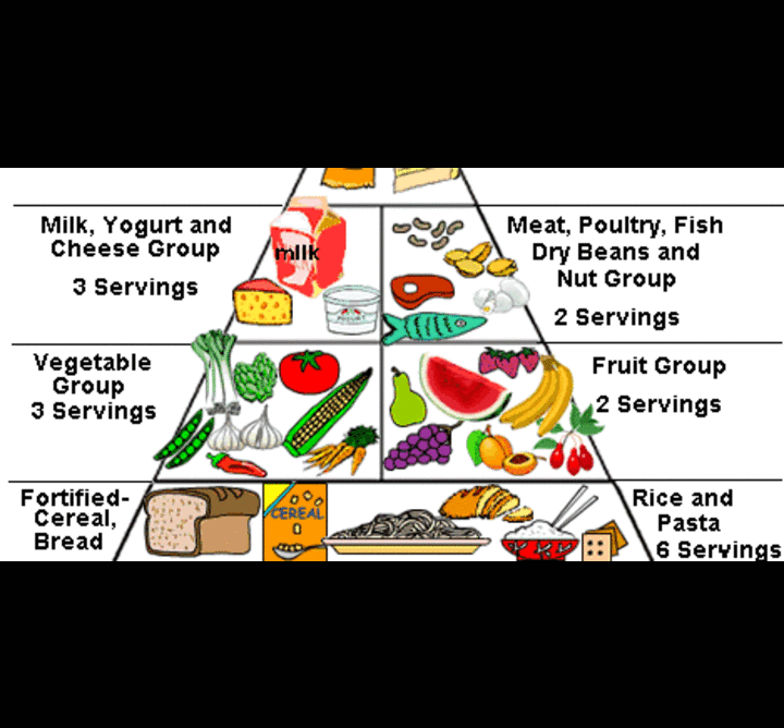 Food deals pyramid chart