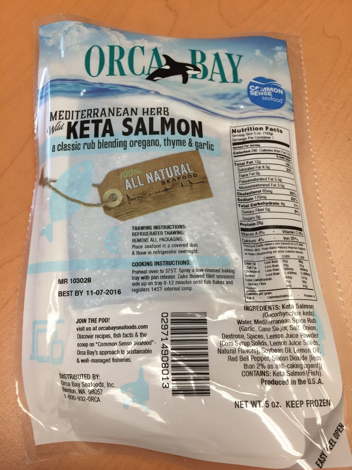 We Tried It Orca Bay Mediterranean Herb Wild Keta Salmon Intrafish