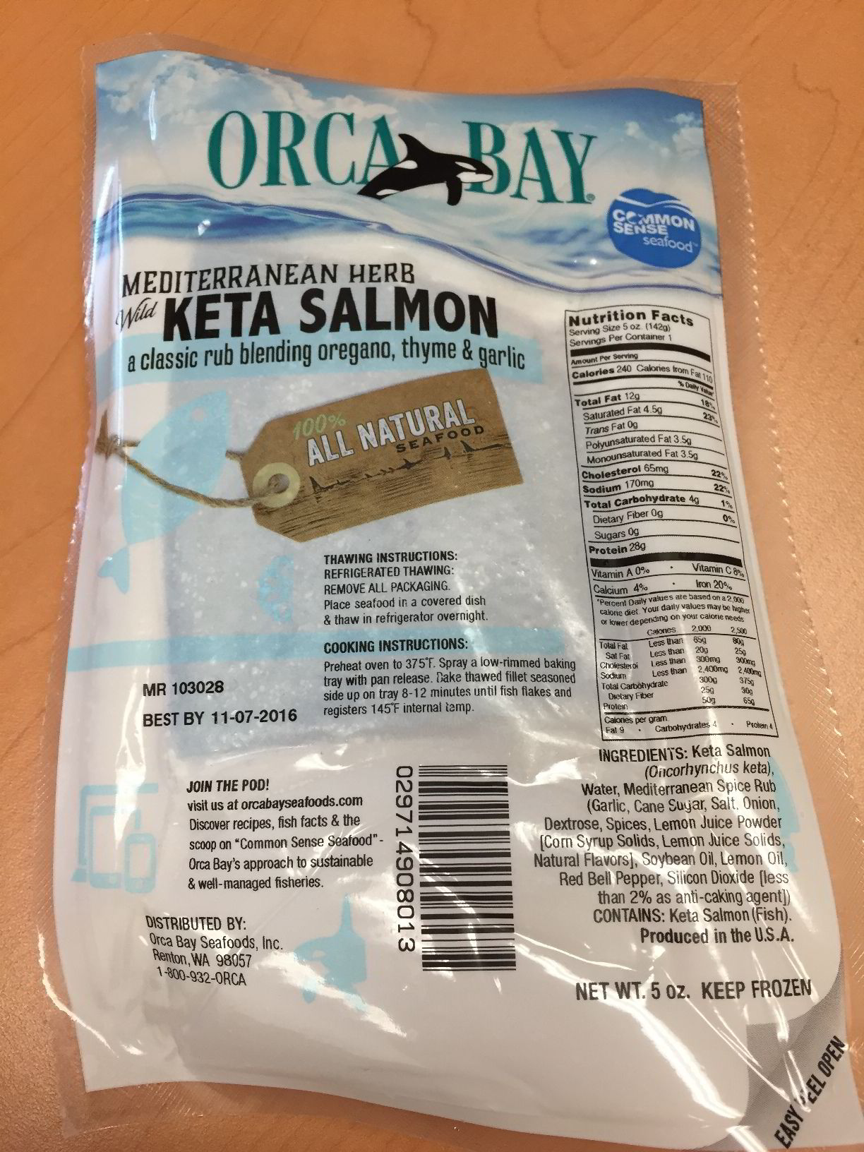 We Tried It Orca Bay Mediterranean Herb Wild Keta Salmon Intrafish