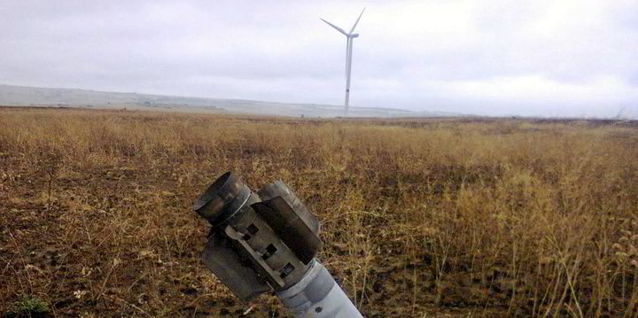 Russian drone attack shuts down Ukraine wind farm