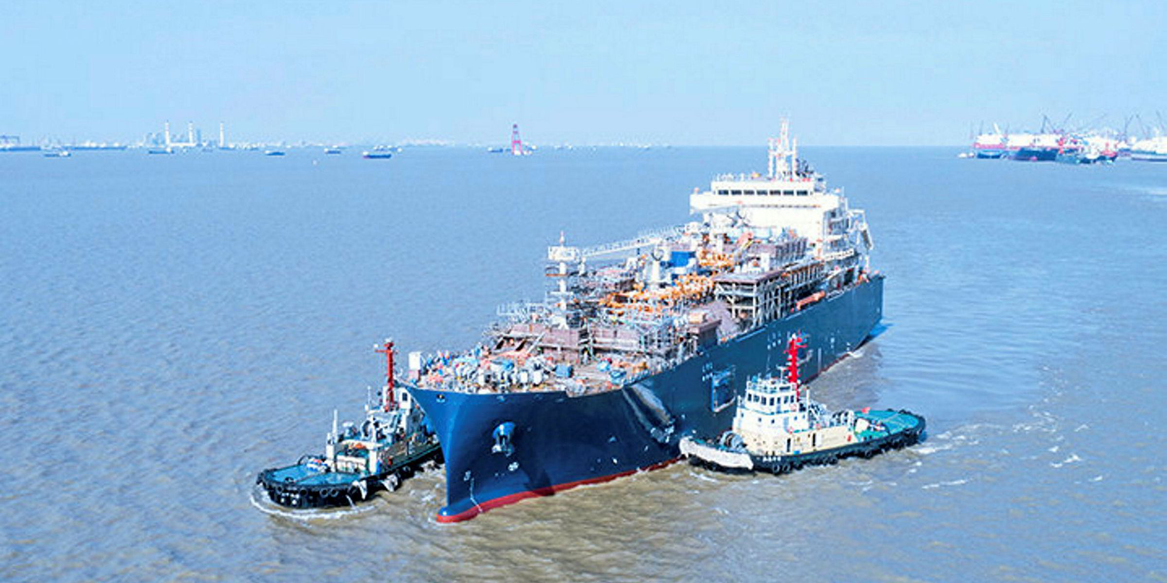 World's largest LNG bunker vessel launched for Total in China | TradeWinds