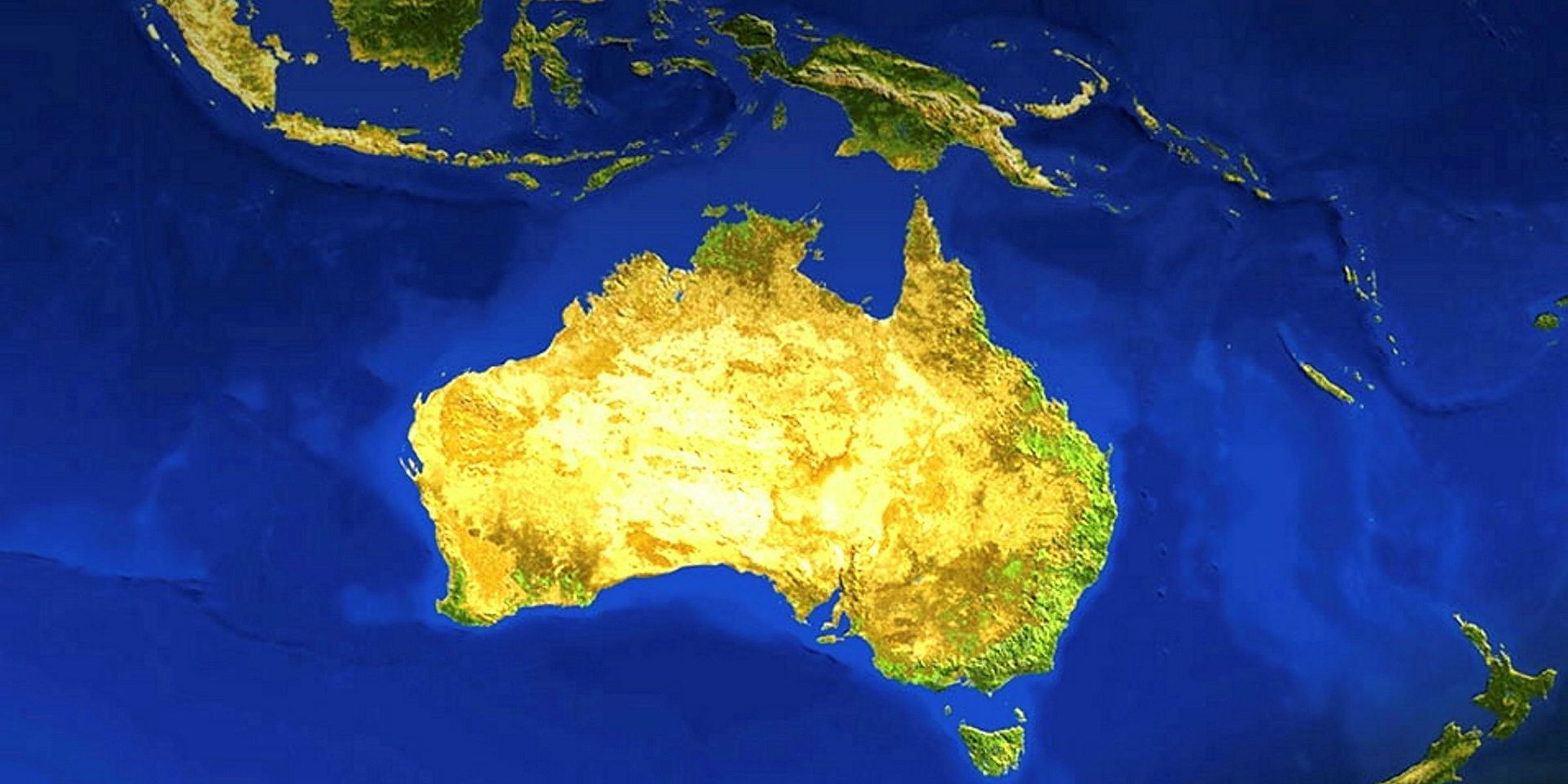 Австралия Континент с космоса