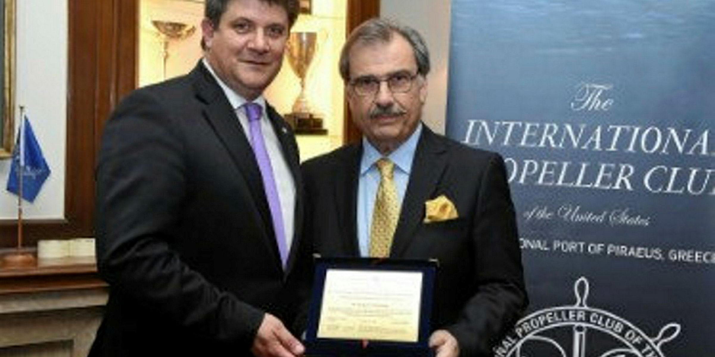 Propeller Club honours Greek shipping historian TradeWinds