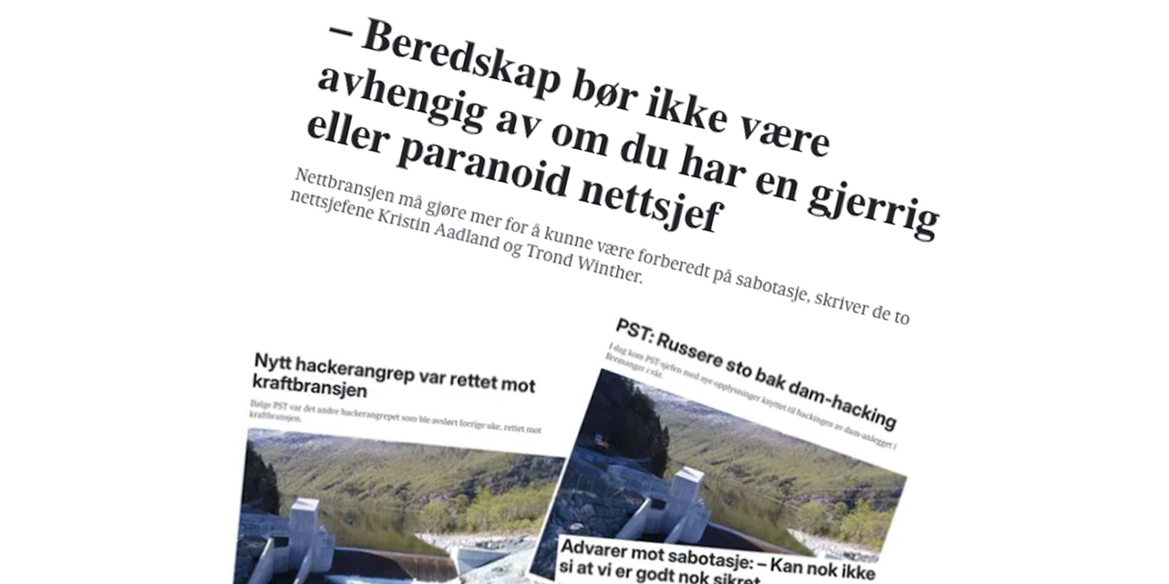 – Nei, en gjerrig eller paranoid nettsjef kan ikke kan være parameteret