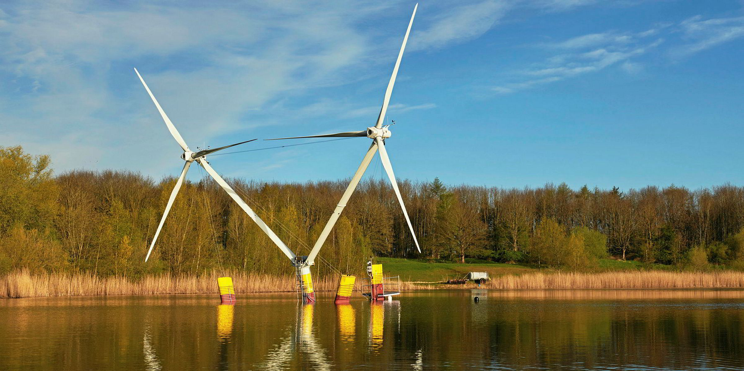 EnBW and Aerodyn test doublerotor floating wind turbine prototype