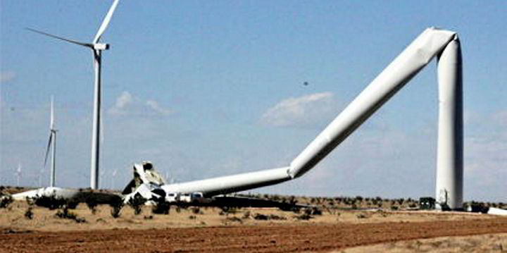 Wind Turbine Farms Power Giant Tower Collapse News - Bloomberg