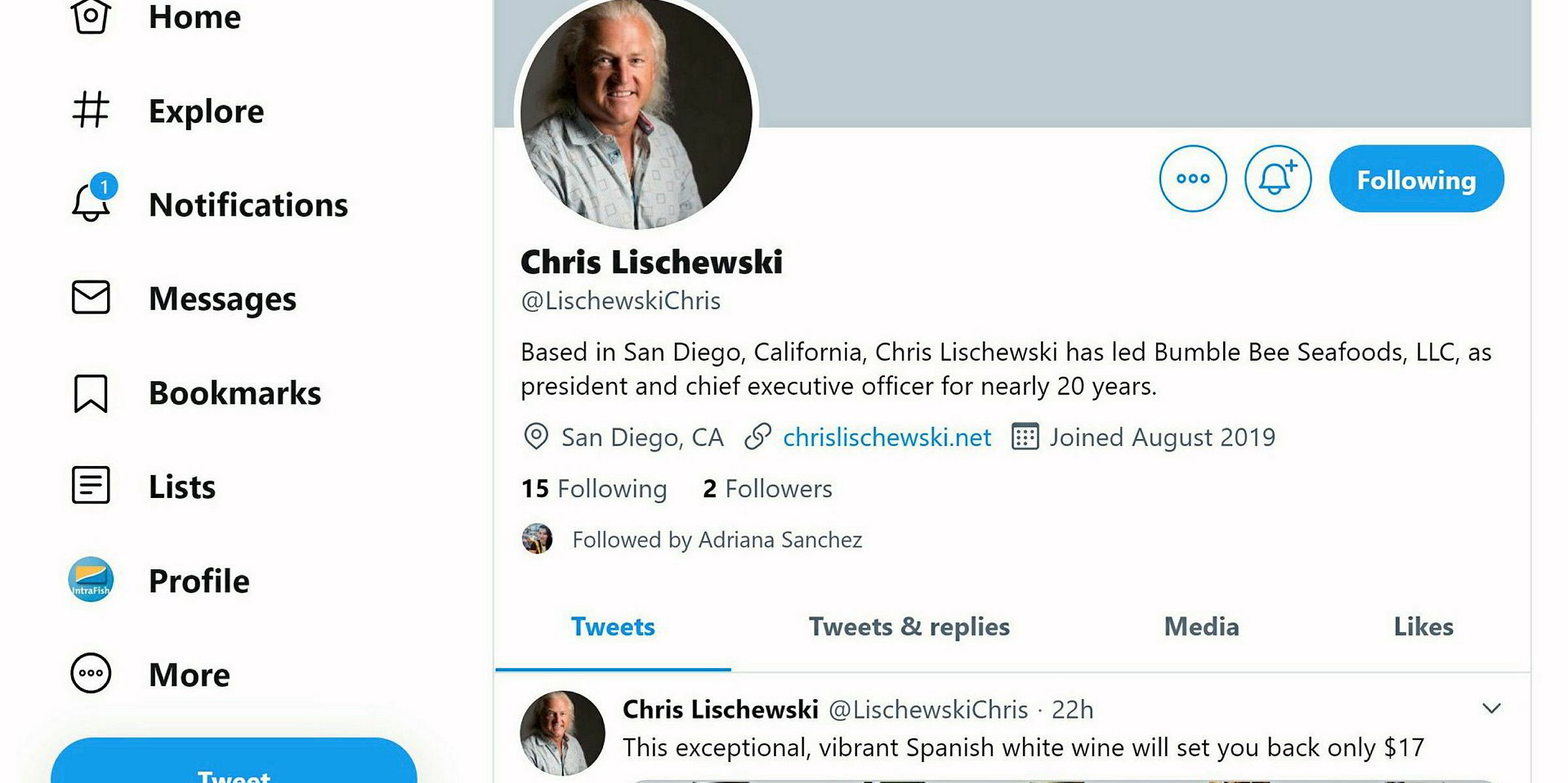 Here's what former Bumble Bee CEO Chris Lischewski was tweeting about ...