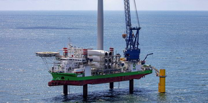 Turbines at largest Dutch offshore wind farm installed in five months ...