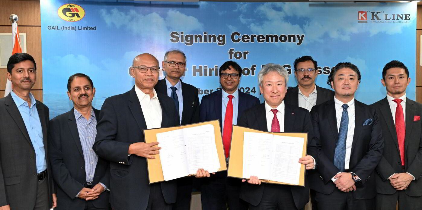 Gail (India) inks long-term charter with K Line on LNG newbuilding 