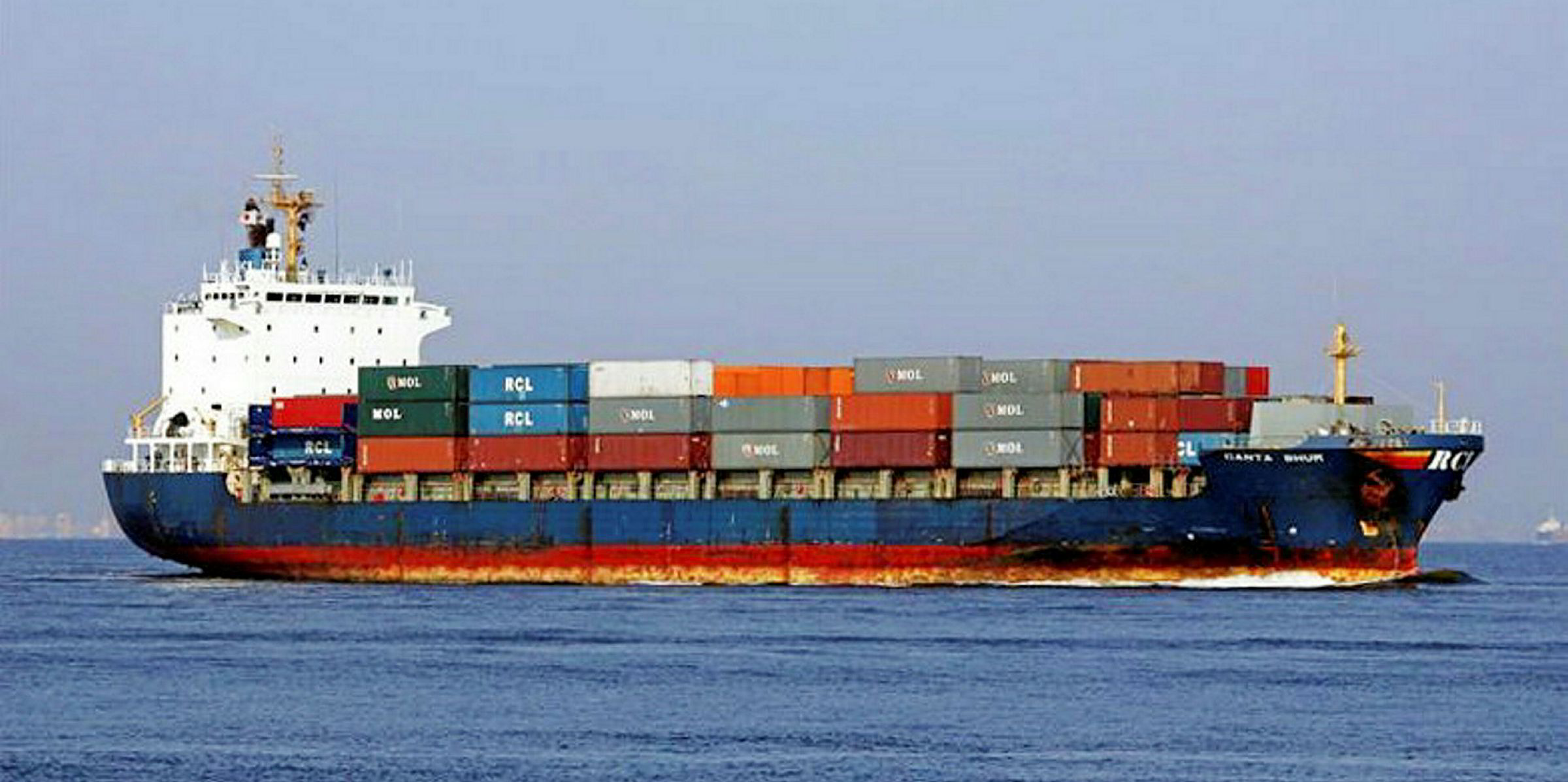 Regional Container Lines sends two boxships to the breakers TradeWinds