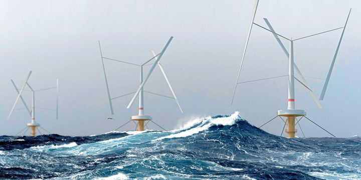 «Уникальный проект» |  Первая плавучая ветряная турбина с вертикальной осью прошла испытания в Норвегии