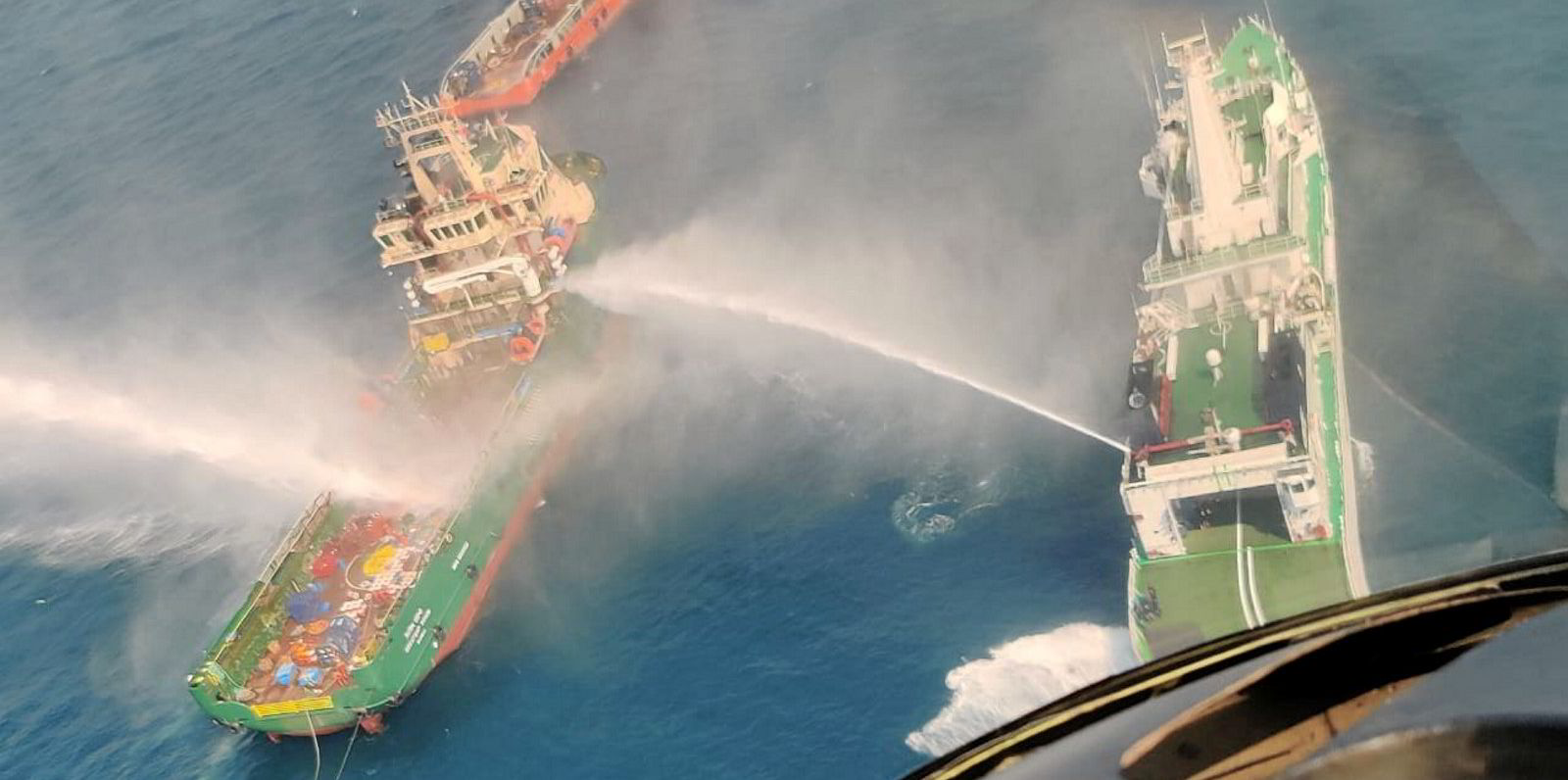 VIDEO Three dead as offshore vessel catches fire near Indian coast